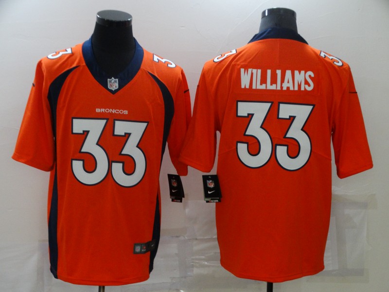 Men Denver Broncos #33 Javonte Williams Nike Orange limited NFL Jersey